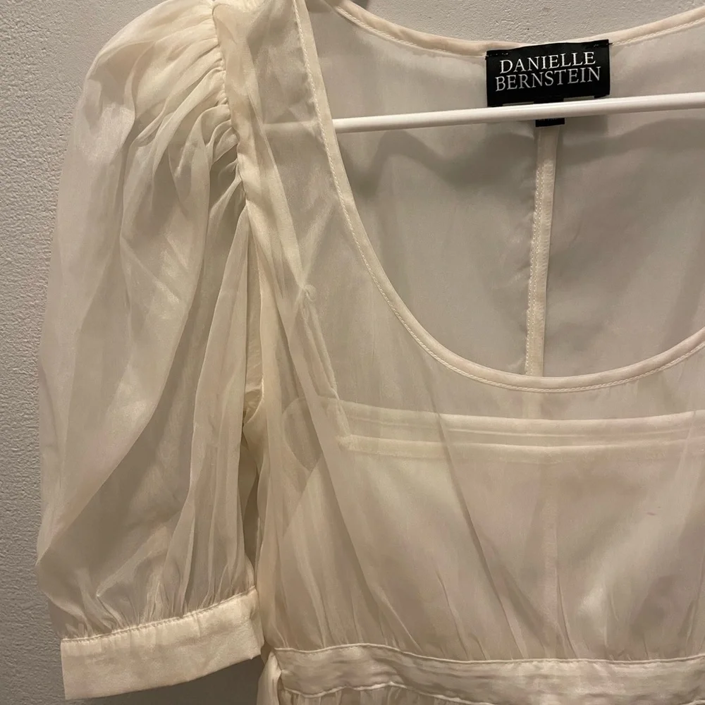 Danielle Bernstein for Macy’s organza white cloud dress - Picture 3 of 4